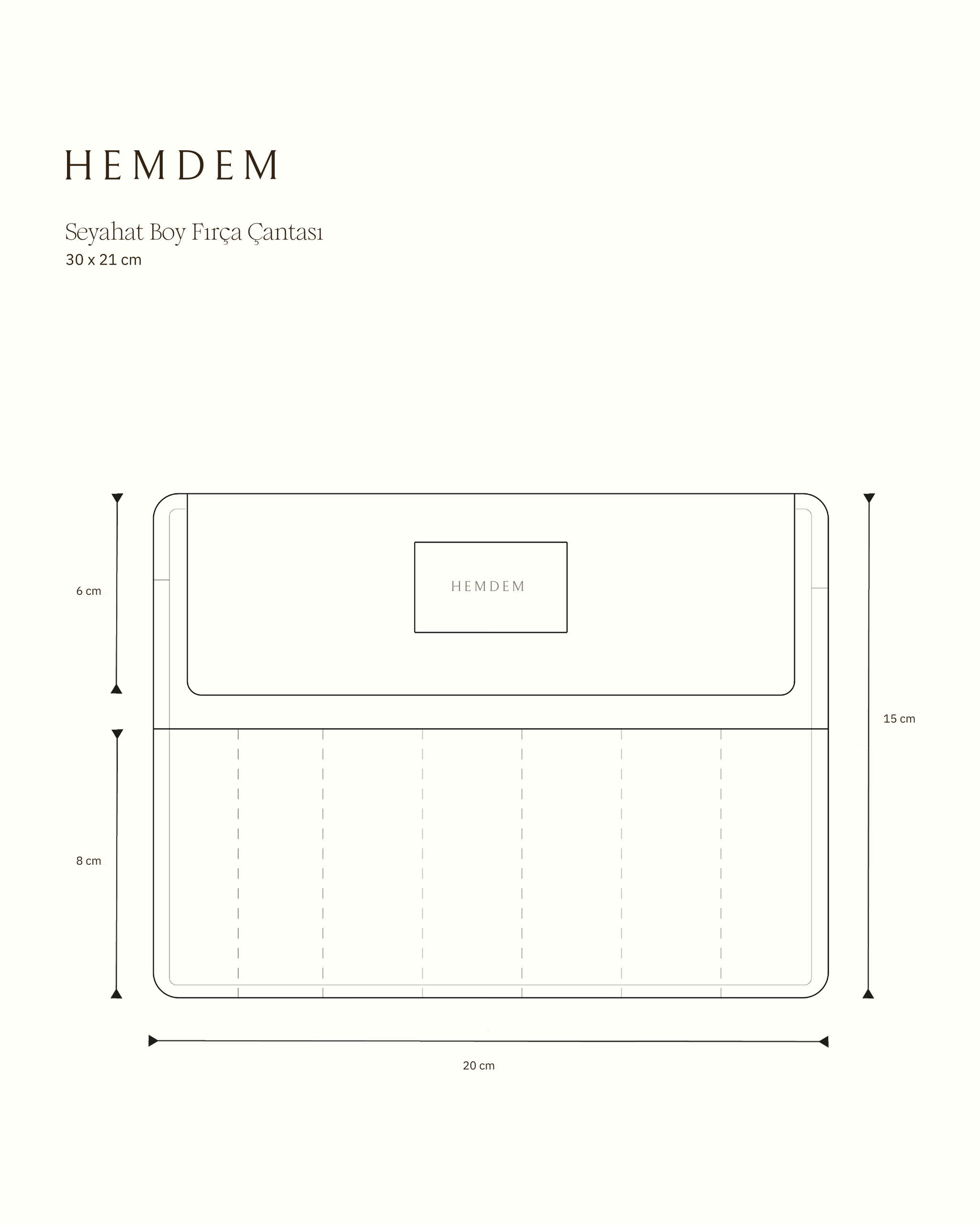 Hemdem Fırça Çantası – Büyük Boy